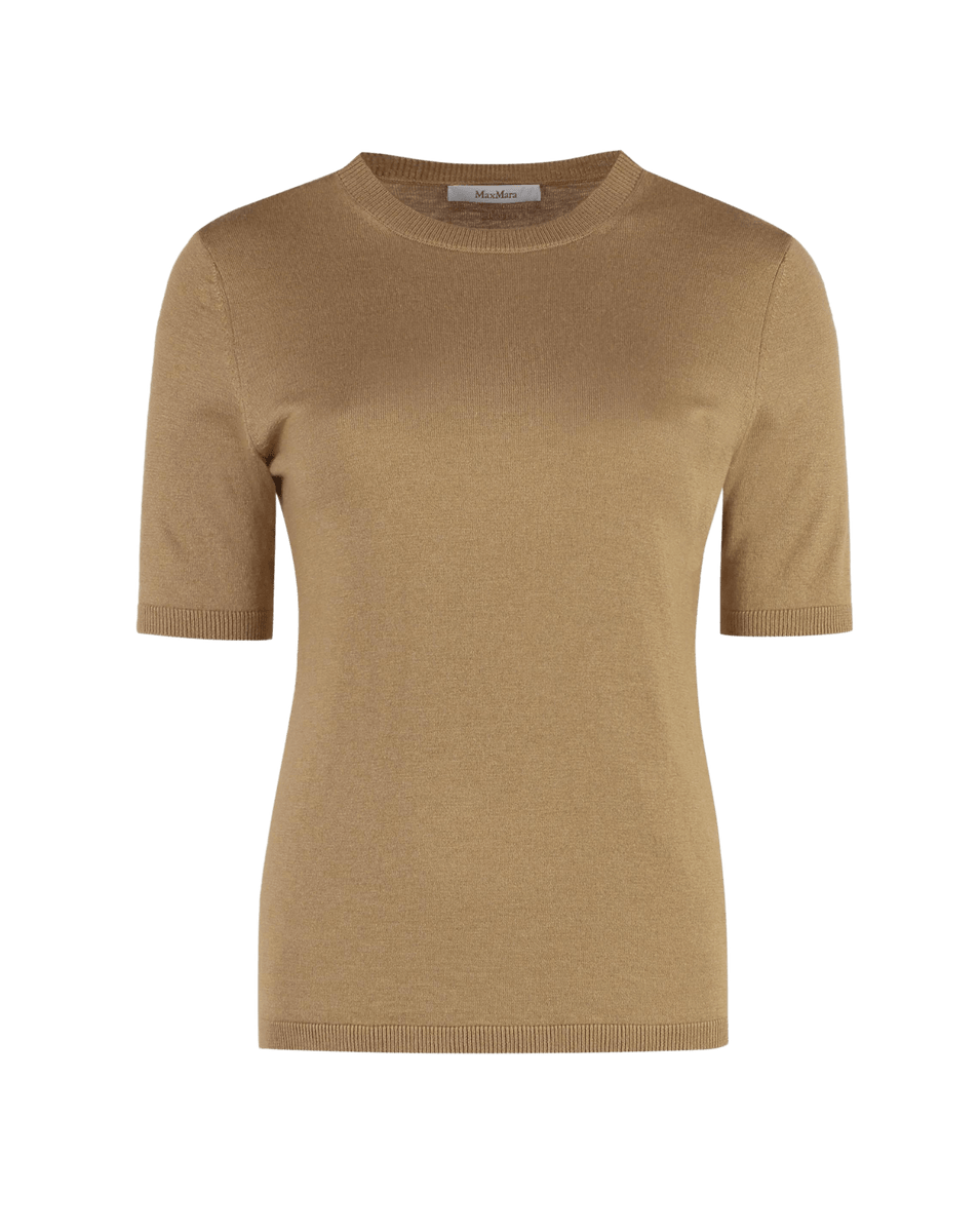 MaxMara Lontra Knit Short Sleeve shops Top