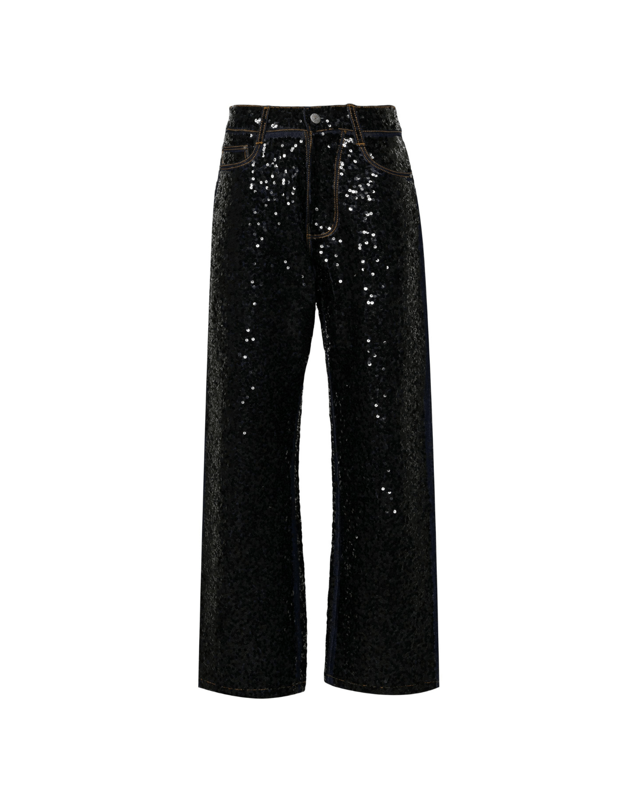 Black sequin jeans hotsell