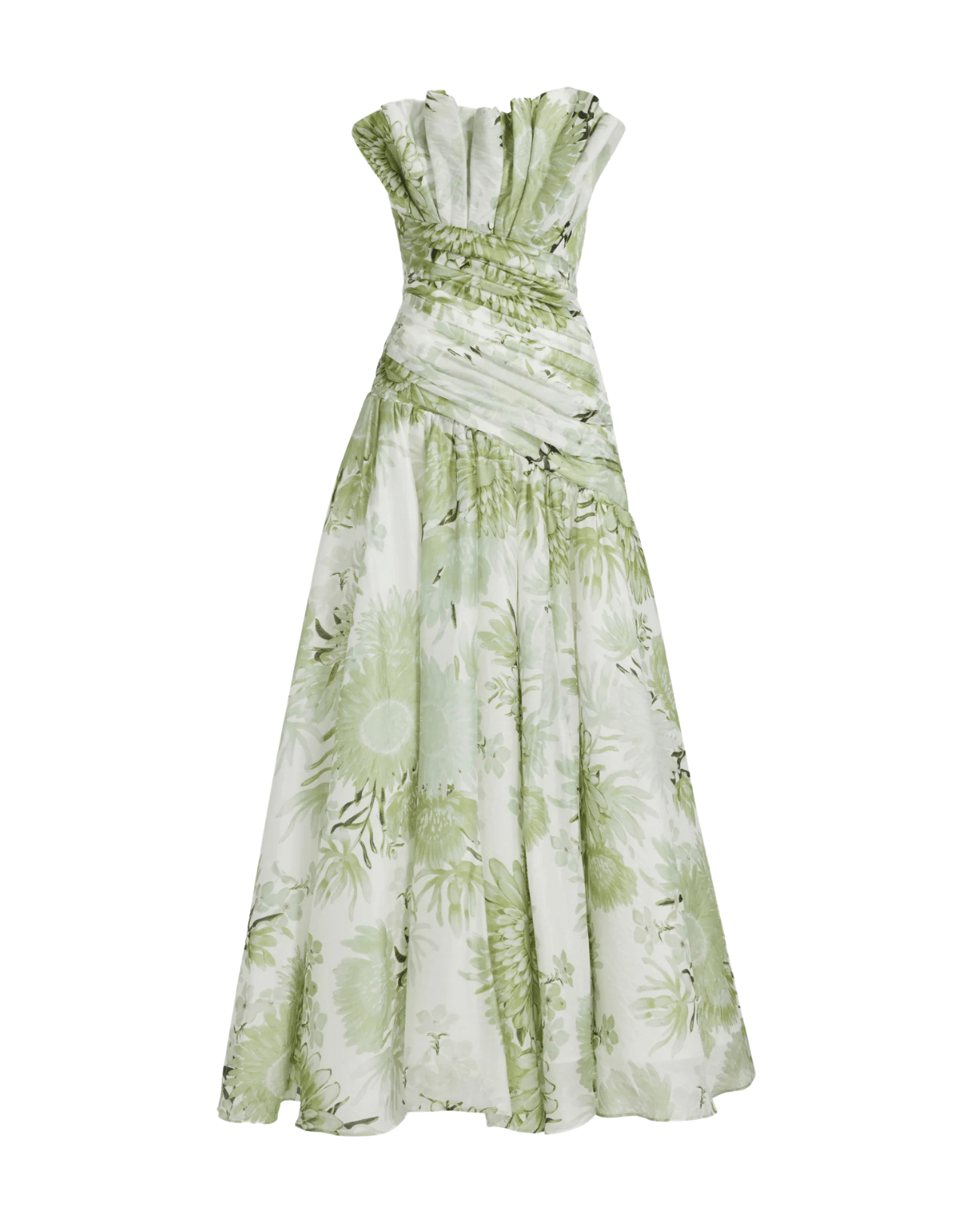 Aje | Reflector Olive Floral Gown The Bank Aje | Reflector Olive Floral Gown The Bank
