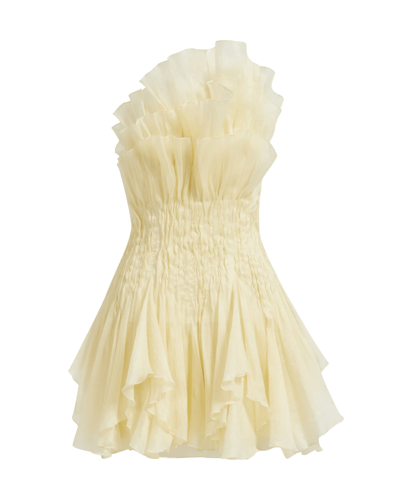 Aje | Nisha Pastel Yellow Mini Dress The Bank Aje | Nisha Pastel Yellow Mini Dress The Bank