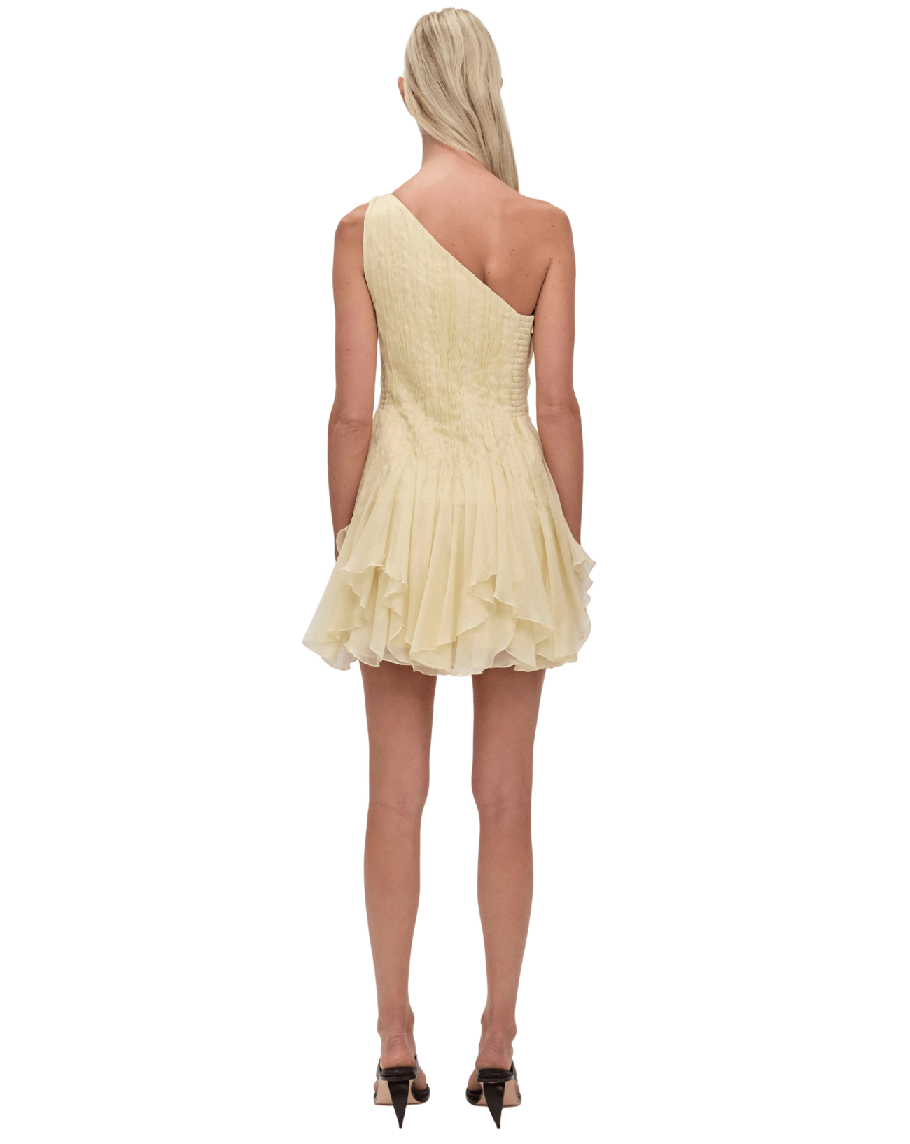 Aje | Nisha Pastel Yellow Mini Dress The Bank Aje | Nisha Pastel Yellow Mini Dress The Bank