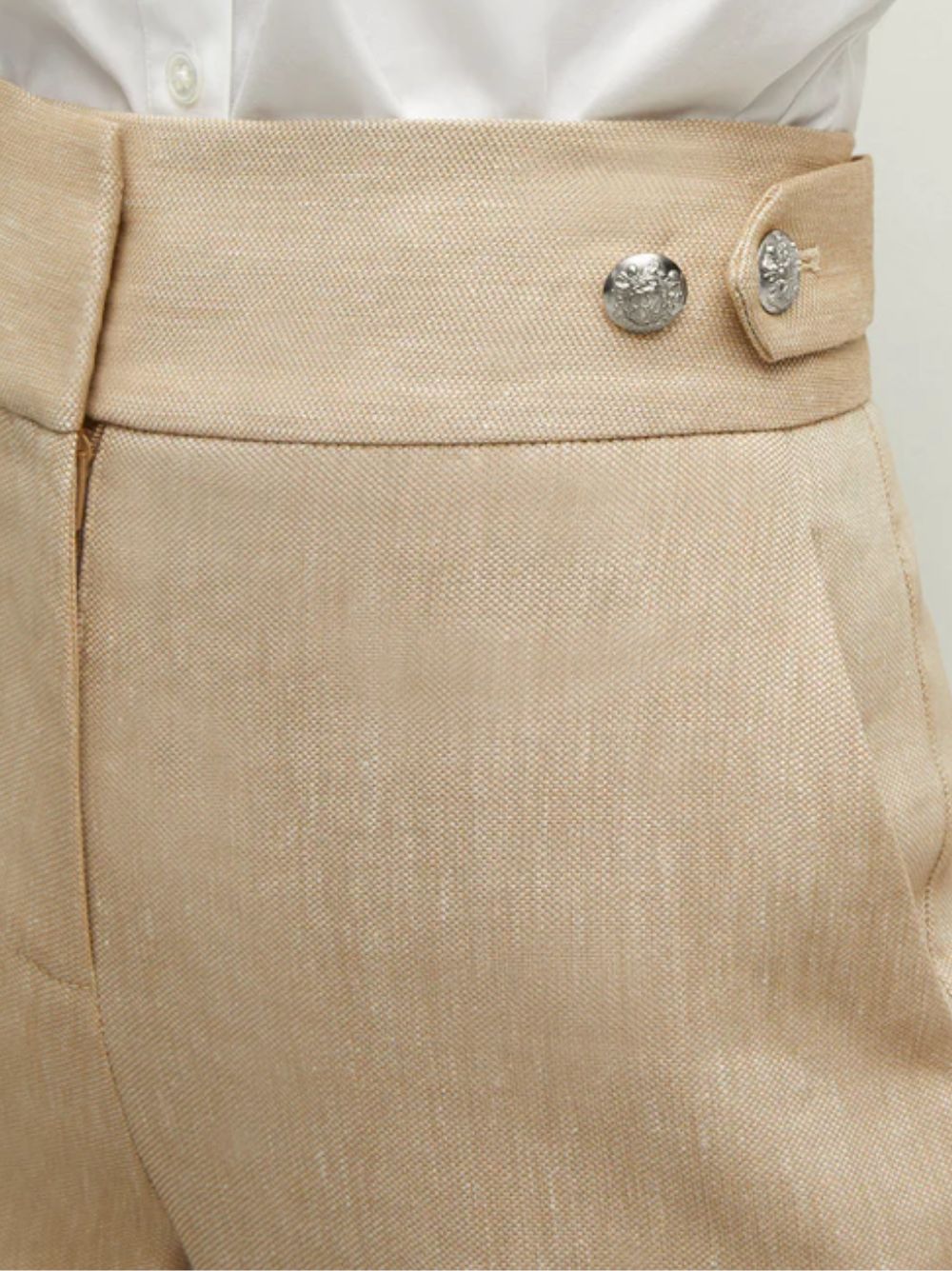 Veronica Beard - W3 Coreln Aubrie Beige Trousers 146413 - SJ007960 - RTW-Trousers