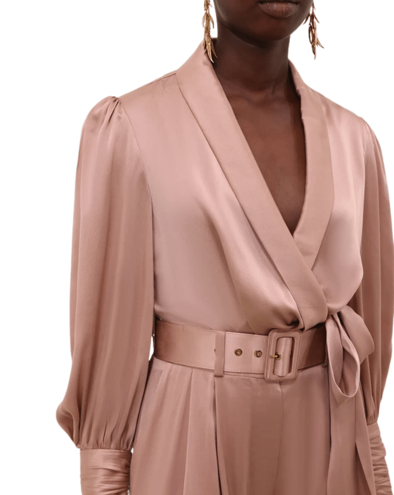zimmermann silk wrap dress rose Silk Wrap Mini Dress Dusty Rose Online